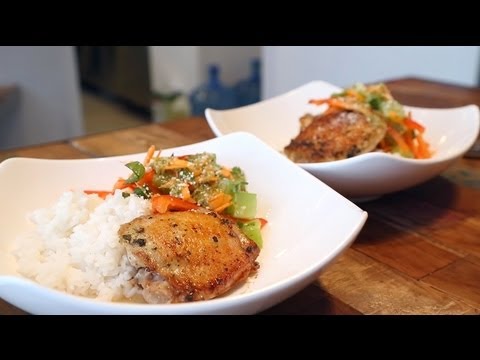 [飲食] Thai Lemon-Pepper Chicken with Coconut Rice