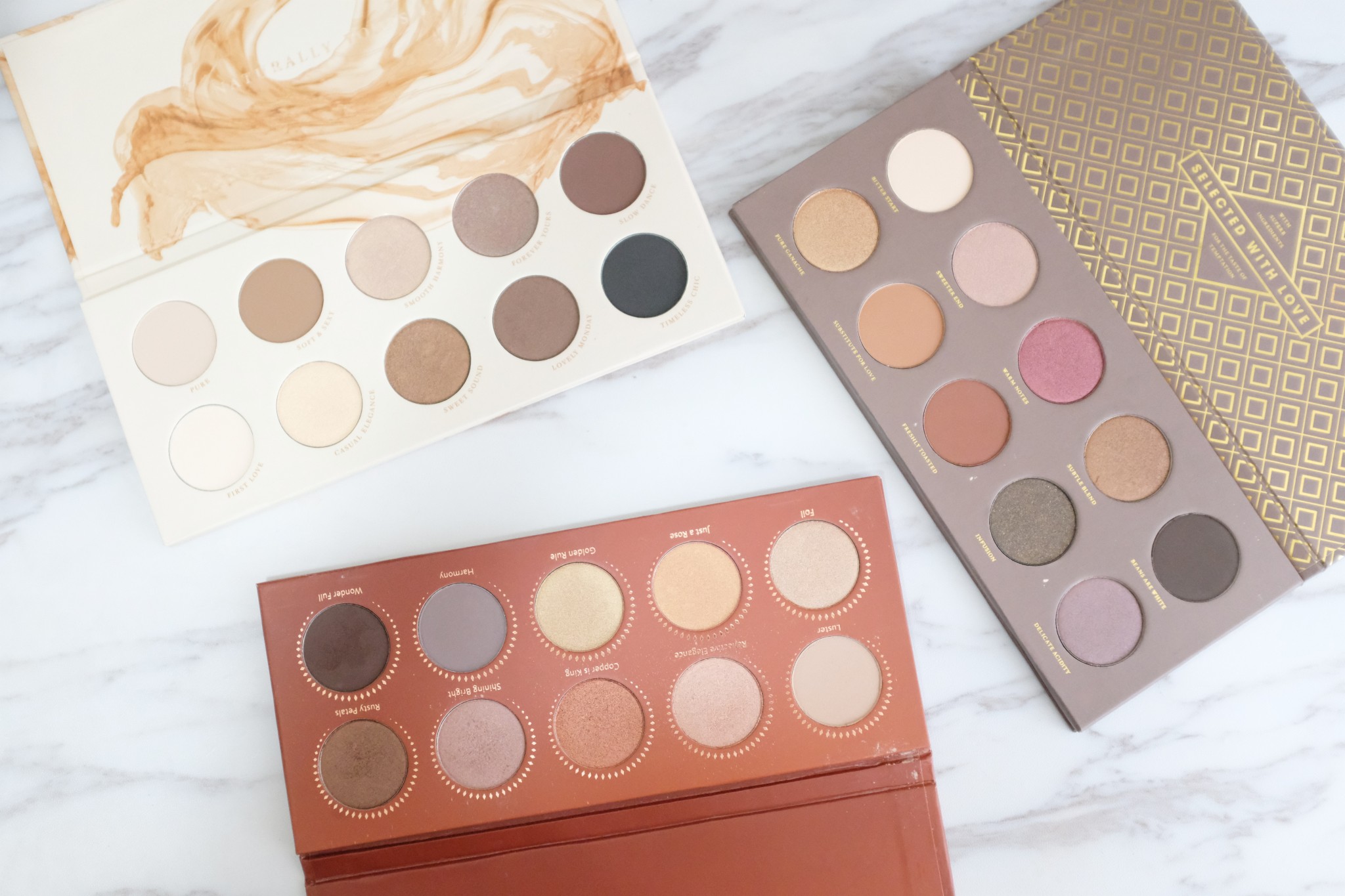 Zoeva Palettes – Naturally Yours, Cocoa Blend and Rose Golden